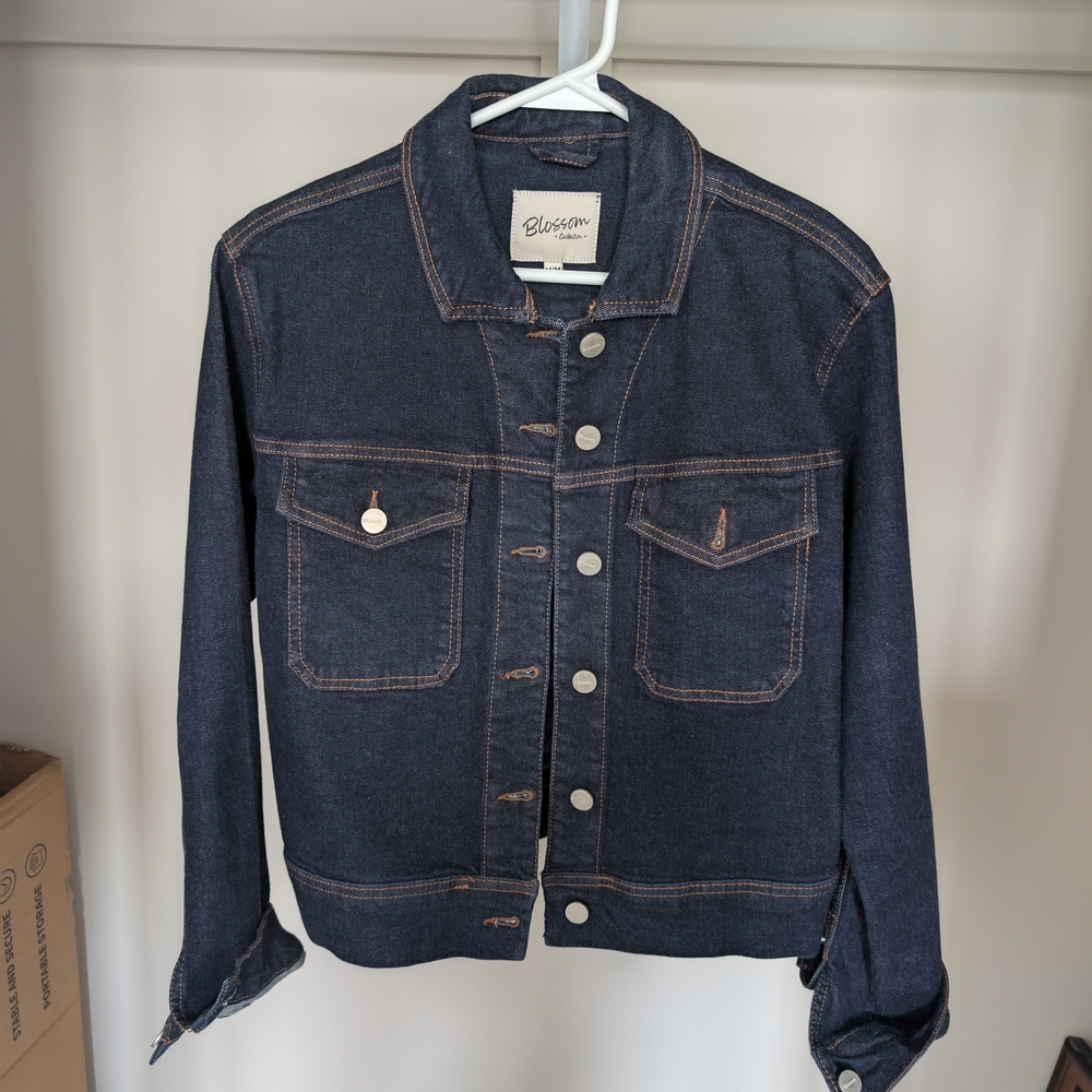 Women's Denim Jacket - Dark Blue